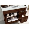 James Martin Vanities Brookfield 48in Single Vanity, Warm Cherry w/ 3 CM Ethereal Noctis Quartz Top 147-114-5286-3ENC